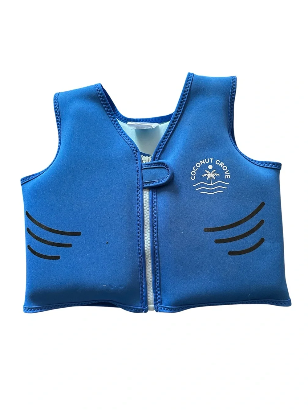 Kids Blue Swim Vest - Zip Front